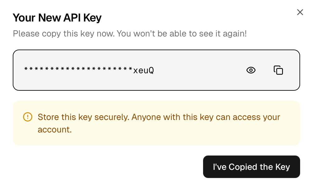 Get Your API Key